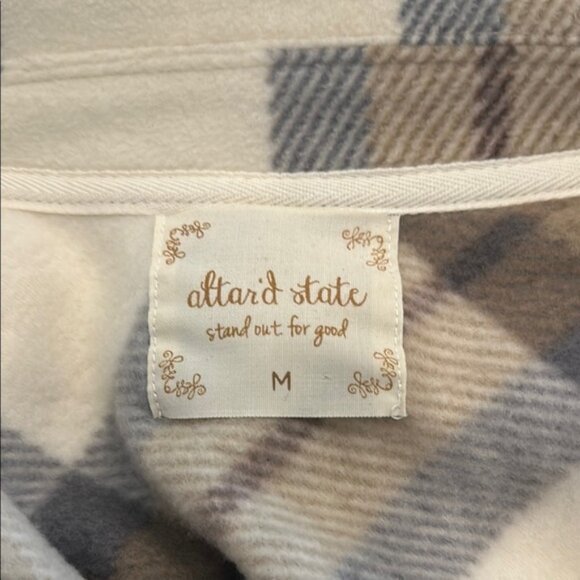 Altar'd State Cream and Brown Utility Jacket - Picture 2 of 3